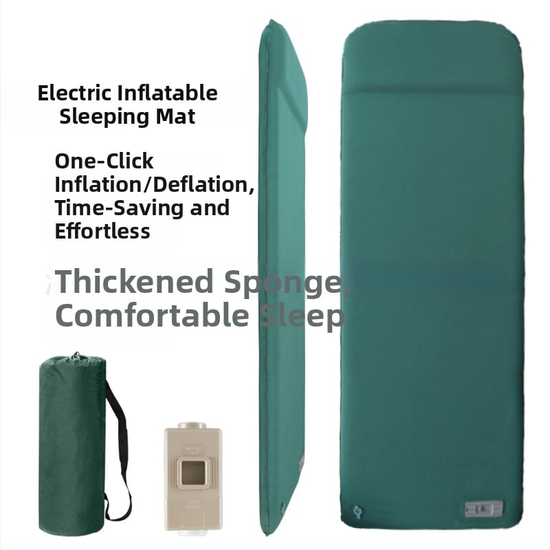 Savarankiškai pripučiamas kempting lova vienam arba dviem; apkrova 300 kg; svoris 10 kg; paviršius iš TPU 30D audinio.