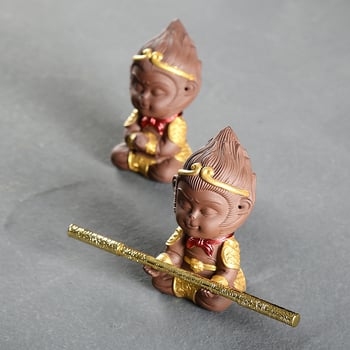 Mini bonsai keramiška ukrasna figura od ljubičaste pijesčne gline, kineski stil, ručna izrada, figura lika za mikropejzaž i akvarij
