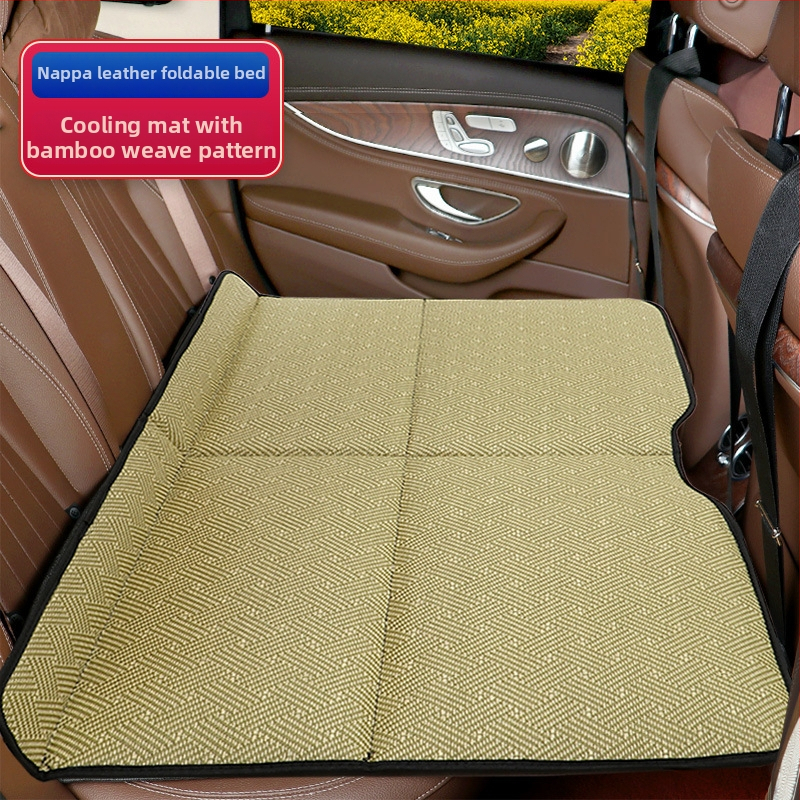 Saliekams nepiepūšams automašīnas matračs aizmugurējā sēdekļa vietai – ceļojumu atpūtai, universāla pielietojamība, maksimālā slodze 600 kg