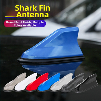 Antena auto în formă de aripă de rechin, corp ABS, MT1202, compatibilitate universală, antenă decorativă pentru semnal FM/AM