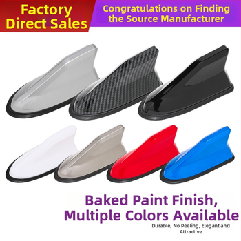 Antena auto în formă de aripă de rechin, corp ABS, MT1202, compatibilitate universală, antenă decorativă pentru semnal FM/AM