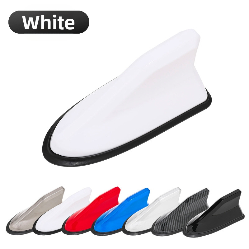 Antena auto în formă de aripă de rechin, corp ABS, MT1202, compatibilitate universală, antenă decorativă pentru semnal FM/AM