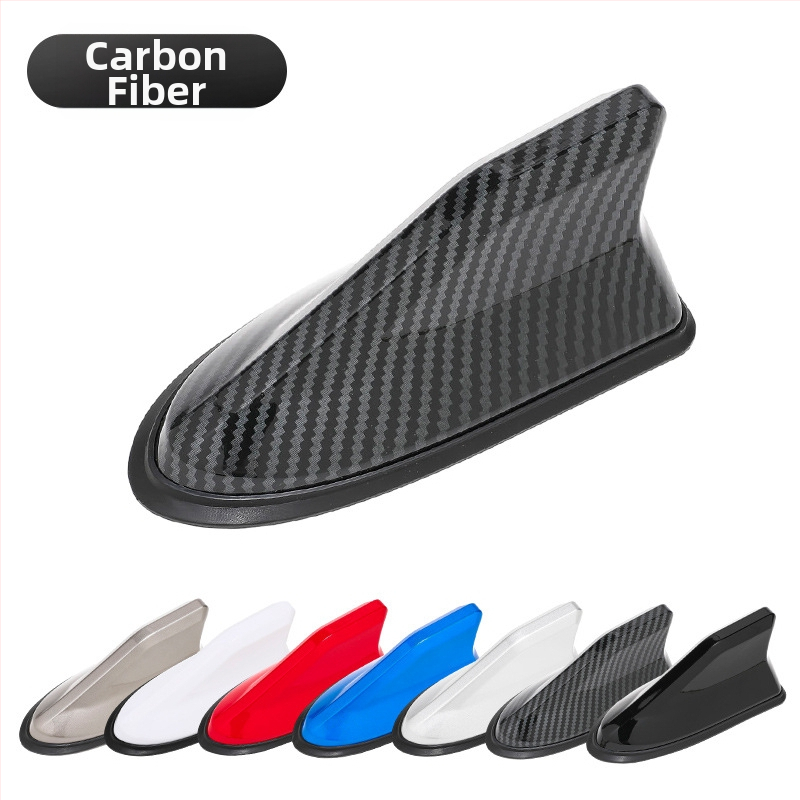 Antena auto în formă de aripă de rechin, corp ABS, MT1202, compatibilitate universală, antenă decorativă pentru semnal FM/AM