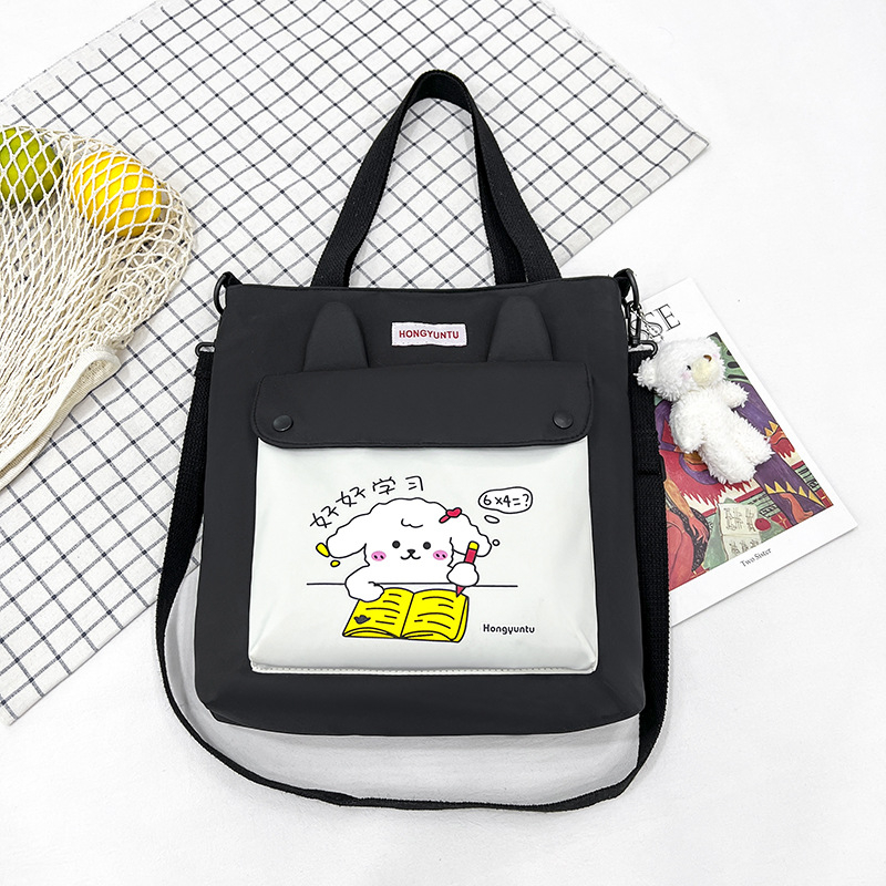 Unisex torba preko ramena za školu – ultra lagana, anime uzorak, Oxford tkanina, podstava poliester, prozračna, za osnovnu školu, ljeto 2024