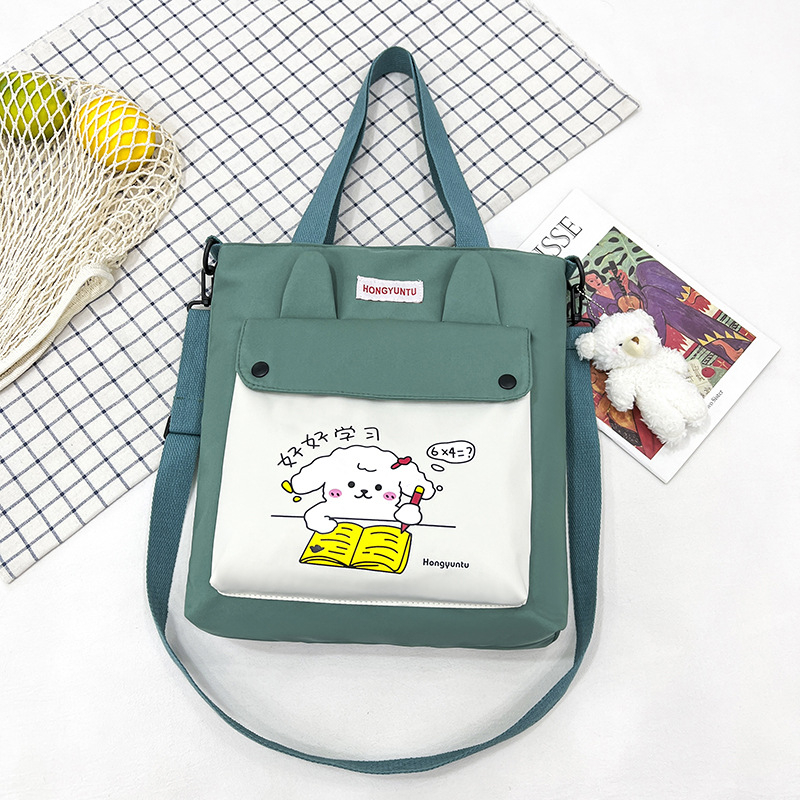 Unisex torba preko ramena za školu – ultra lagana, anime uzorak, Oxford tkanina, podstava poliester, prozračna, za osnovnu školu, ljeto 2024
