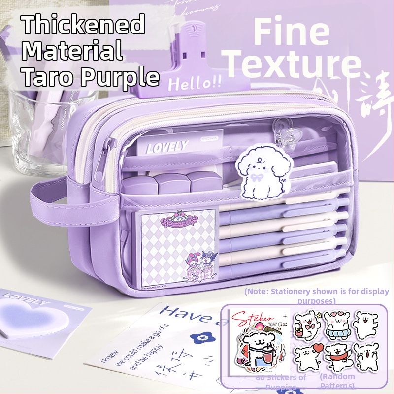 Auduma pildspalvas soma, caurspīdīga, Insta stils, skolas piederumi