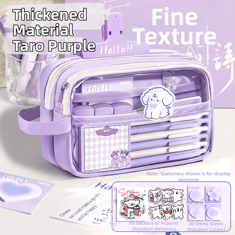 Auduma pildspalvas soma, caurspīdīga, Insta stils, skolas piederumi