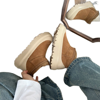 Tasman augstās sniega zābaki ar biezu zolēm, vilnas izolācija, auklas, EVA zole