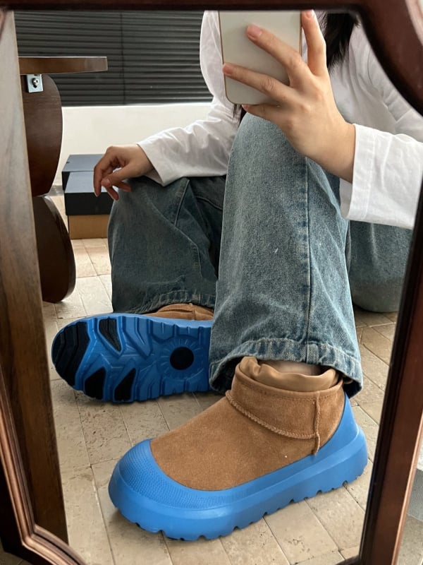 Tasman augstās sniega zābaki ar biezu zolēm, vilnas izolācija, auklas, EVA zole