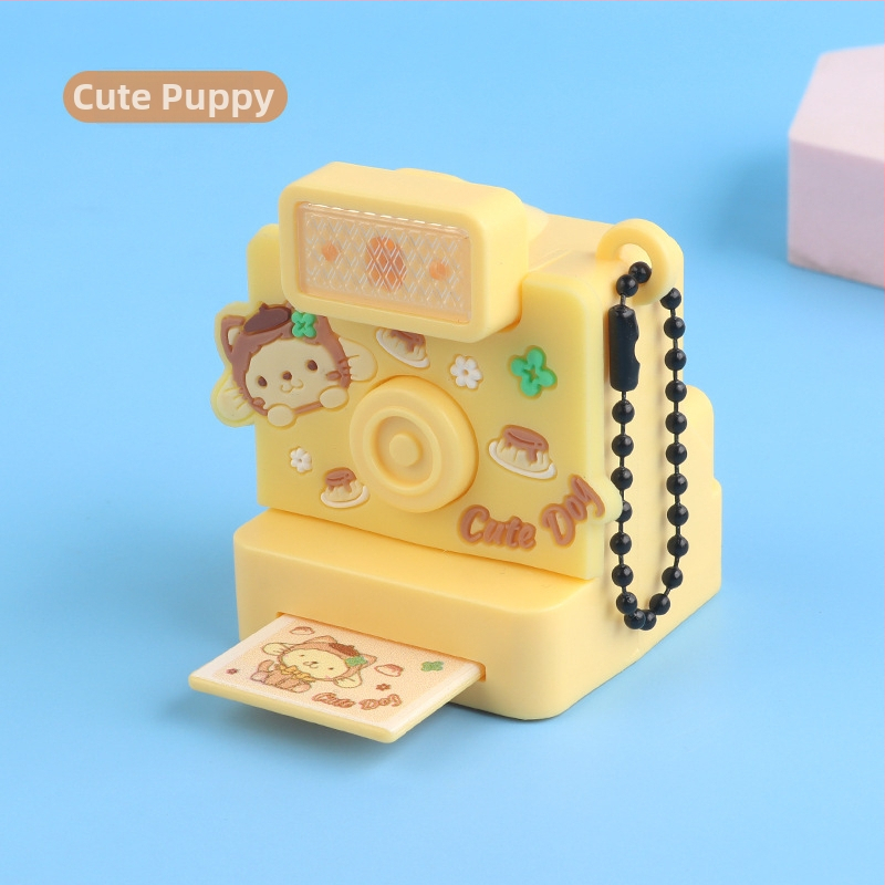 Detská kamera s svetlom a zvukom – prívesok na kľúče a ozdoba na tašku, plast, pre deti 4–6 rokov