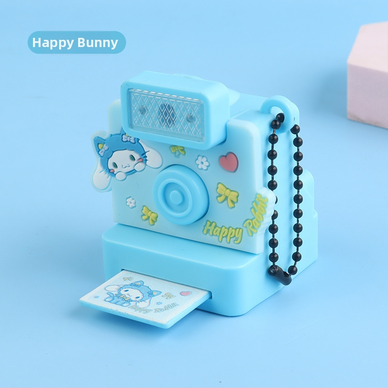 Detská kamera s svetlom a zvukom – prívesok na kľúče a ozdoba na tašku, plast, pre deti 4–6 rokov