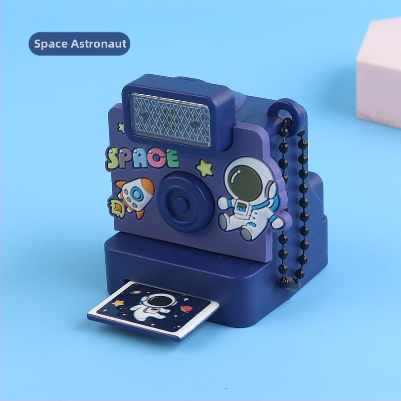 Detská kamera s svetlom a zvukom – prívesok na kľúče a ozdoba na tašku, plast, pre deti 4–6 rokov