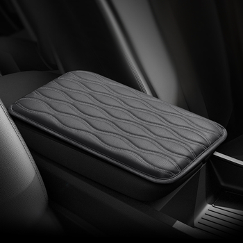 Ādas rokas balsta spilventiņš centrālajai konsolē — universāls, pacelšanas spilvens