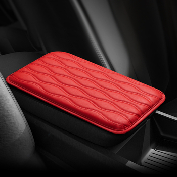 Ādas rokas balsta spilventiņš centrālajai konsolē — universāls, pacelšanas spilvens