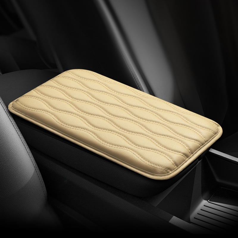 Ādas rokas balsta spilventiņš centrālajai konsolē — universāls, pacelšanas spilvens