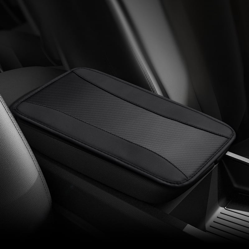 Ādas rokas balsta spilventiņš centrālajai konsolē — universāls, pacelšanas spilvens