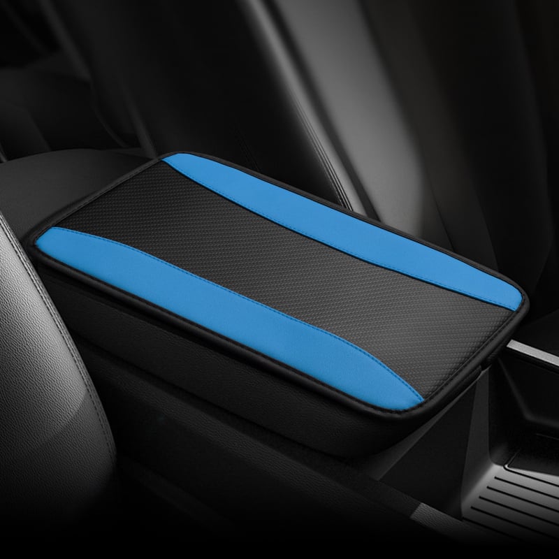 Ādas rokas balsta spilventiņš centrālajai konsolē — universāls, pacelšanas spilvens