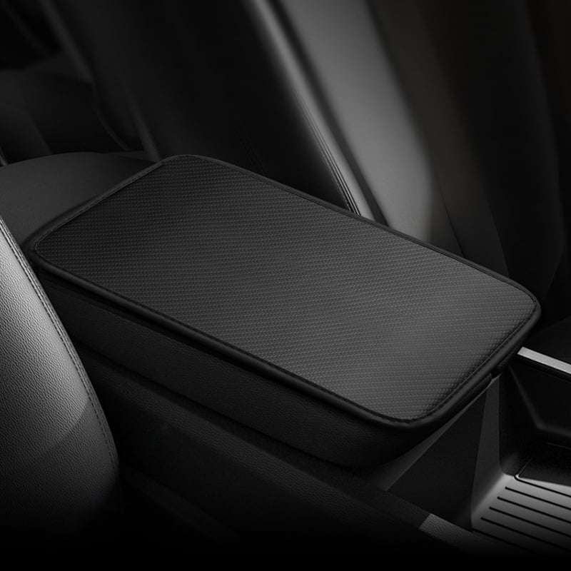 Ādas rokas balsta spilventiņš centrālajai konsolē — universāls, pacelšanas spilvens