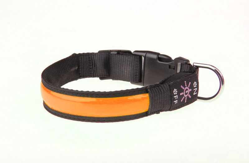 USB töltéses LED kutya gallér, visszaverő, PU anyag, márka Hung-hyun, származás Guangdong, licencelt magáncímke elérhető