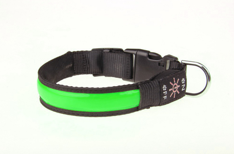 USB töltéses LED kutya gallér, visszaverő, PU anyag, márka Hung-hyun, származás Guangdong, licencelt magáncímke elérhető