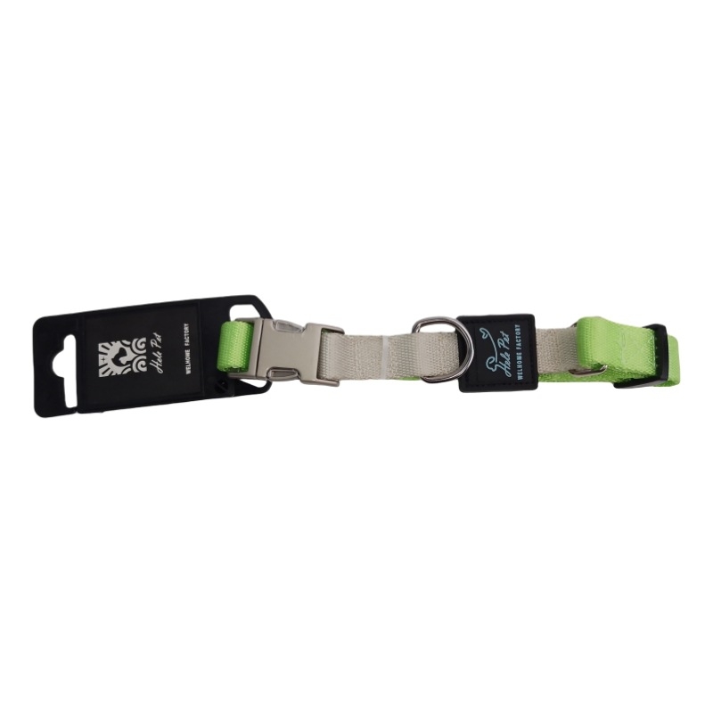 Nylon kutyanyakörv fém csattal, lazító stílus, egész éves használatra