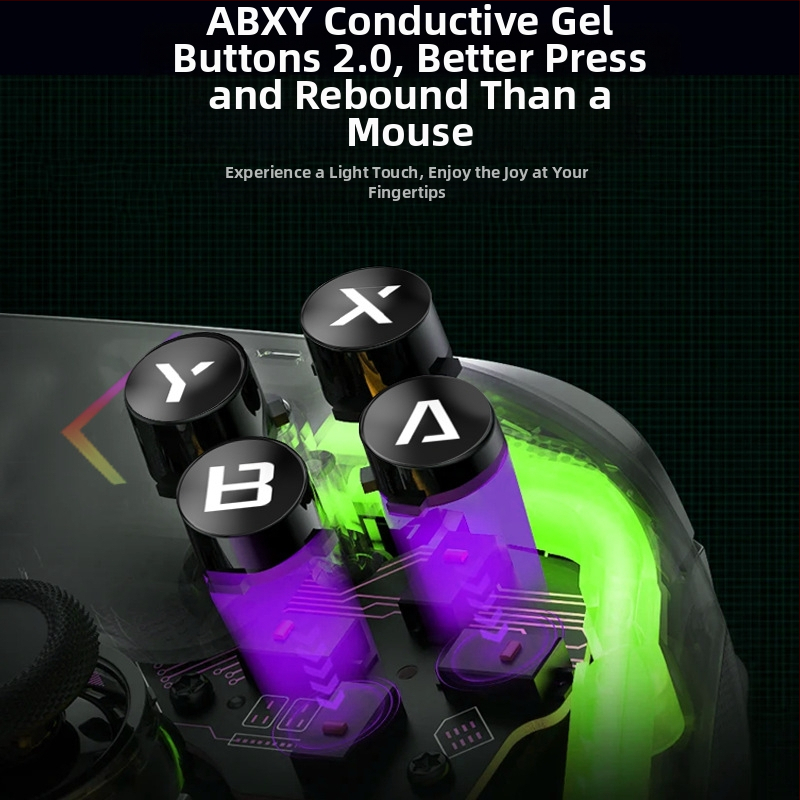 Herný ovládač s Hall spúšťou, RGB osvetlením, dvojitou vibráciou, Bluetooth a USB-C