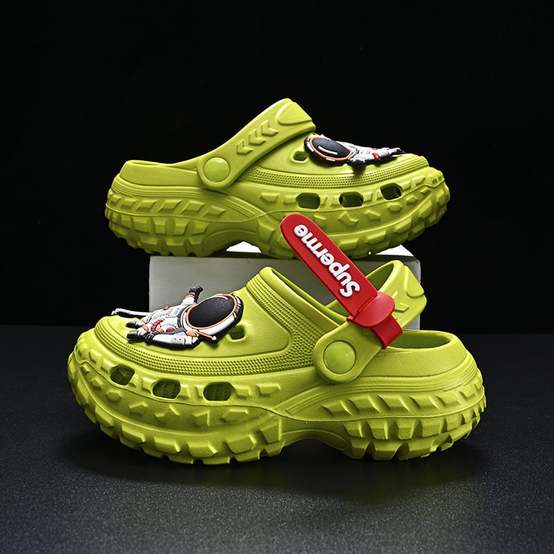 Clogs pentru copii din EVA, model Cartoon, vârsta 4–16 ani, vară, partea superioară EVA, talpă EVA