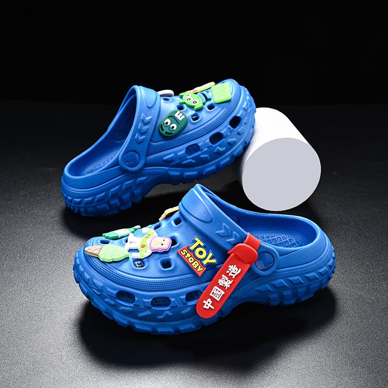 Clogs pentru copii din EVA, model Cartoon, vârsta 4–16 ani, vară, partea superioară EVA, talpă EVA