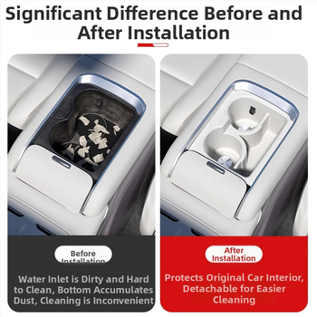 Silīkona glāžu turētājs centrālajā konsolē ar bezvadu uzlādi – Modelis Accumulate 7x – Zīmols Easy to be beautiful