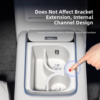 Silīkona glāžu turētājs centrālajā konsolē ar bezvadu uzlādi – Modelis Accumulate 7x – Zīmols Easy to be beautiful