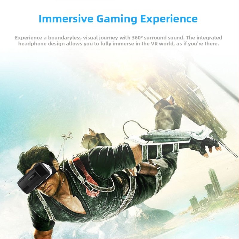 VR akiniai viskas viename su mobiliojo telefono suderinamumu 3D kino ir žaidimams