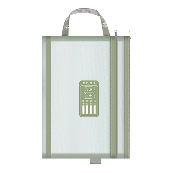 Taška na triedenie predmetov pre žiakov základnej školy, Dvojvrstvová taška na zips pre základné predmety (čínska, matematika, angličtina), Materiál: nylonová sieť, Tvar: štvorcový, Značka Purple Easy, Model zl30135