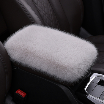 Automašīnas rokasbalsts ar mākslīgas lapsas pūka virsmu, universāla saderība, pielāgojama