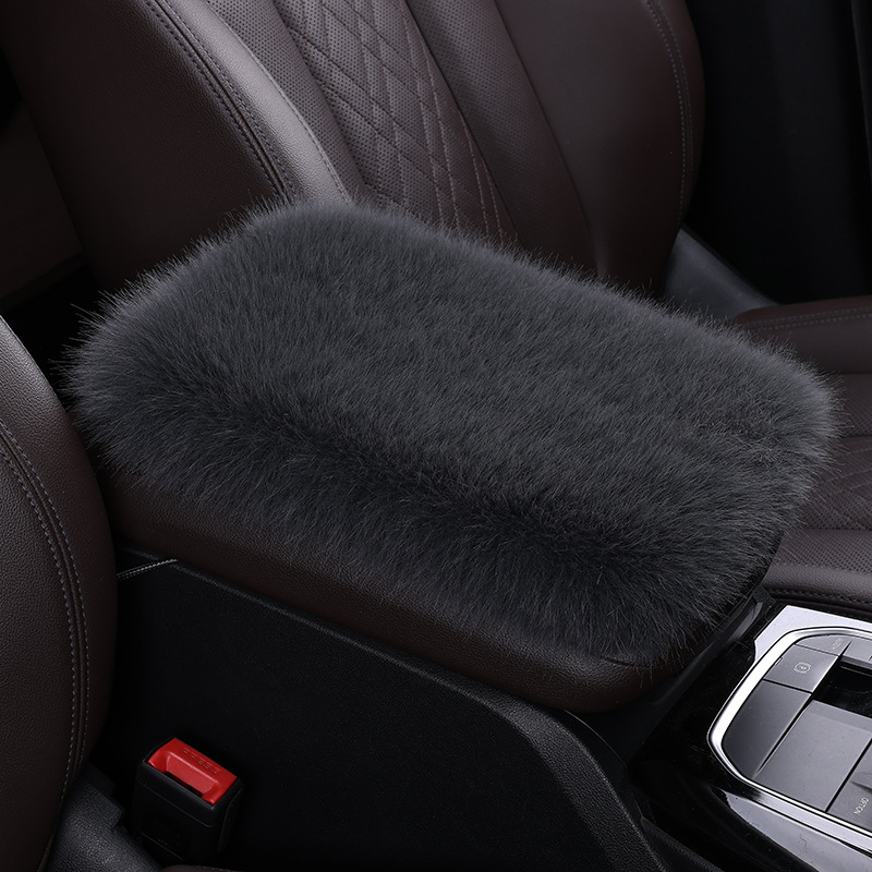Automašīnas rokasbalsts ar mākslīgas lapsas pūka virsmu, universāla saderība, pielāgojama