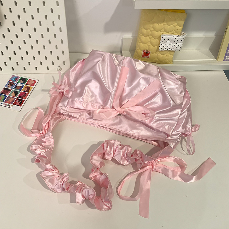 Dvostruka crossbody torba, baletnog stila, najlon, podstava od poliestera, vodootporna, uzorak s slovima, dječji i slatki stil