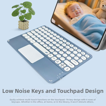 Bezdrôtová Bluetooth klávesnica, model New-ghb-250c, ergonomická, tlač loga k dispozícii, OEM spracovanie