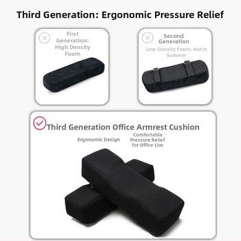 Memóriás habból készült kartámasz párna – játék- és irodai székhez