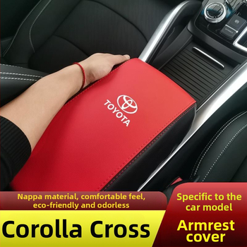 Ādas centrālā rokas balsta kastes pārsegs Toyota Corolla, pielāgojams