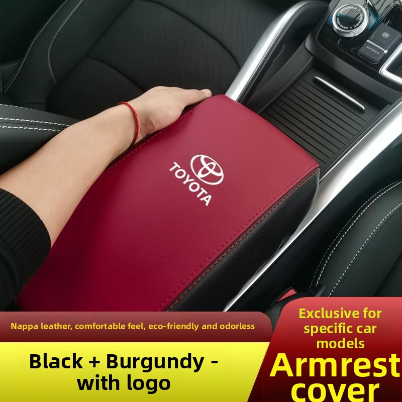 Ādas centrālā rokas balsta kastes pārsegs Toyota Corolla, pielāgojams