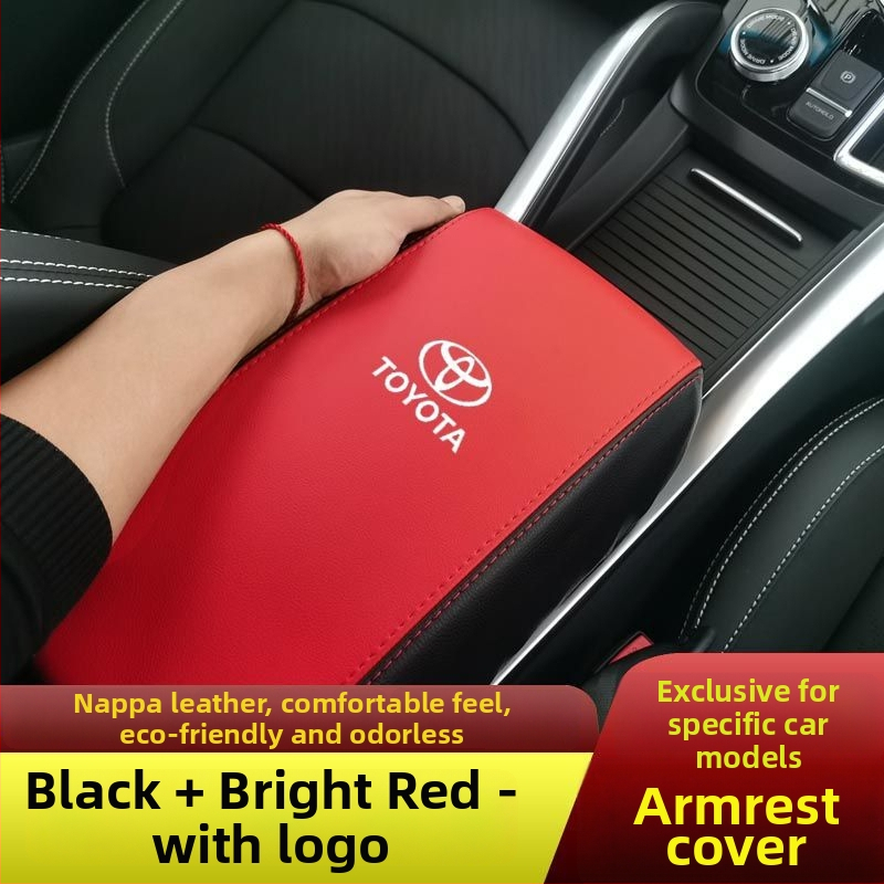 Ādas centrālā rokas balsta kastes pārsegs Toyota Corolla, pielāgojams