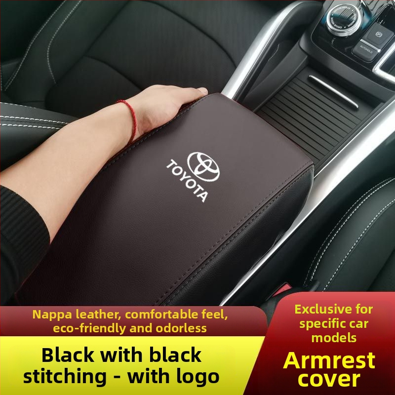 Ādas centrālā rokas balsta kastes pārsegs Toyota Corolla, pielāgojams