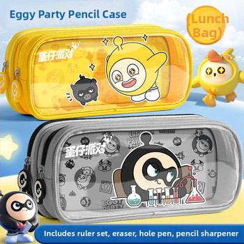 Caurskatāma zīmju soma Eggman party — audums, mīļš stils, Wheat and zīmols, IP apstiprināts (māksla un kultūras radīšana)