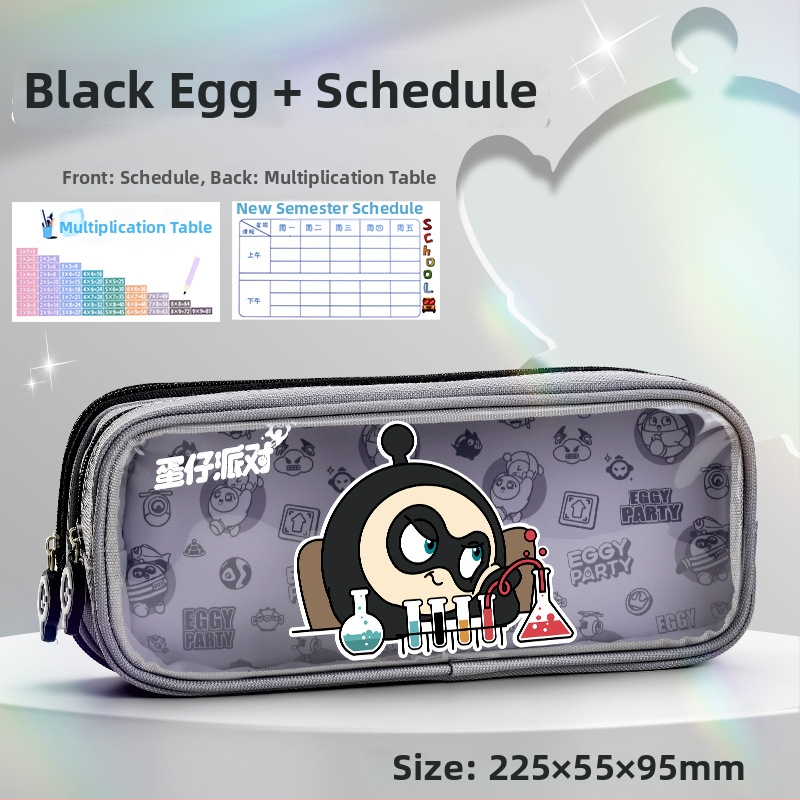 Caurskatāma zīmju soma Eggman party — audums, mīļš stils, Wheat and zīmols, IP apstiprināts (māksla un kultūras radīšana)