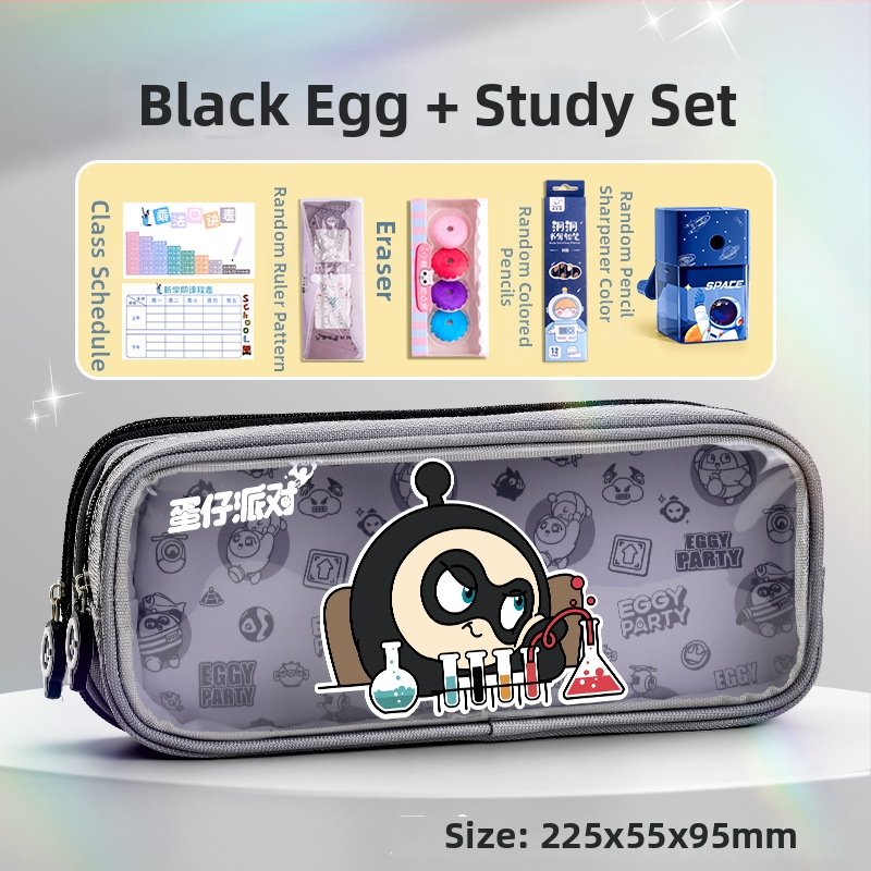 Caurskatāma zīmju soma Eggman party — audums, mīļš stils, Wheat and zīmols, IP apstiprināts (māksla un kultūras radīšana)