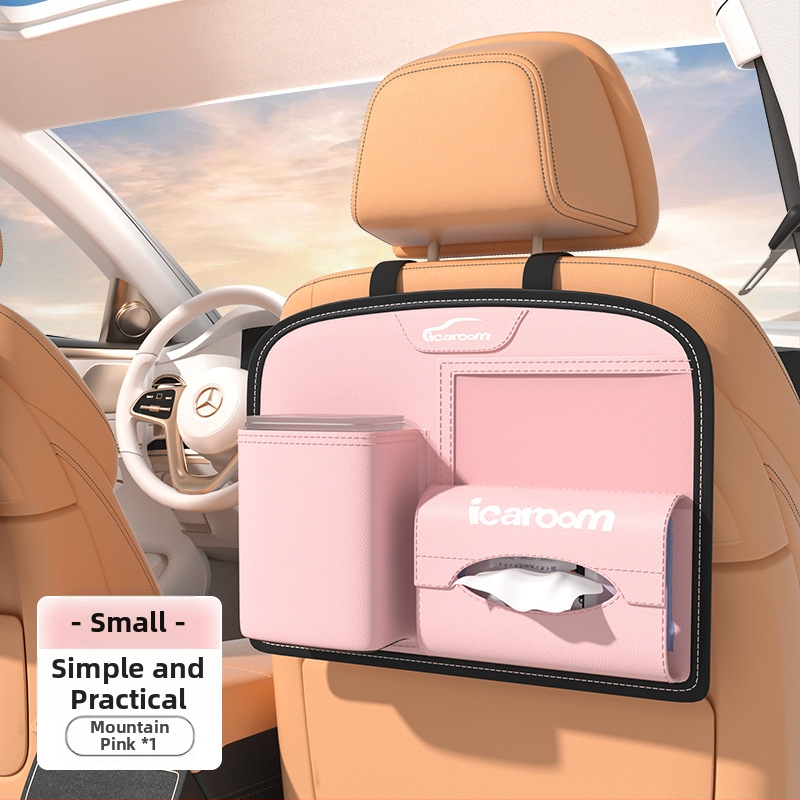 Torba za odlaganje na stražnjoj strani automobila, vodootporna, viseći organizator, materijal PVC + PU s uzorkom lychee, univerzalna kompatibilnost