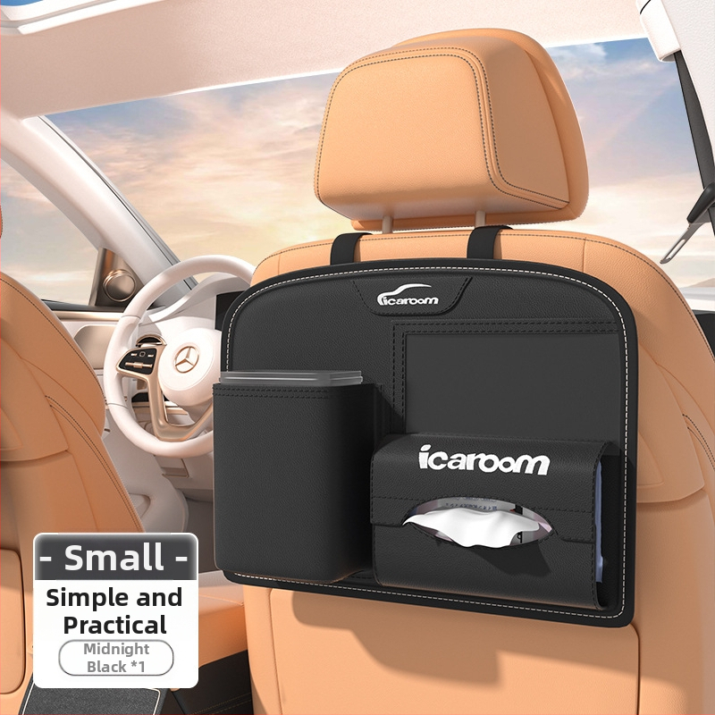 Torba za odlaganje na stražnjoj strani automobila, vodootporna, viseći organizator, materijal PVC + PU s uzorkom lychee, univerzalna kompatibilnost