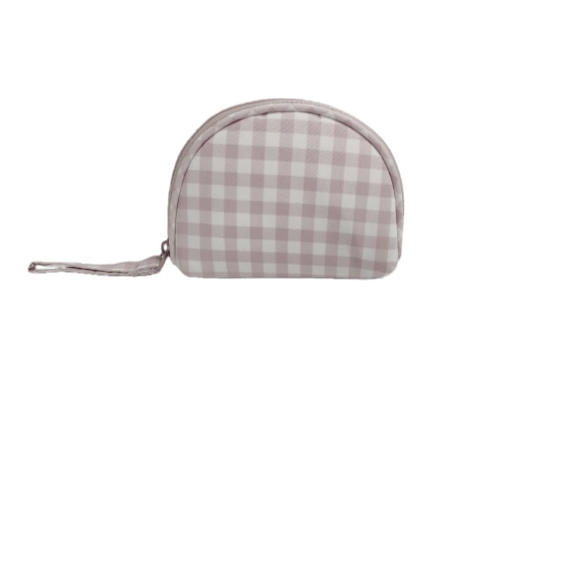 Козметична чанта Muji стил за пътуване, рециклиран полиестер, мрежеста шарка, подплата полиестер, цип