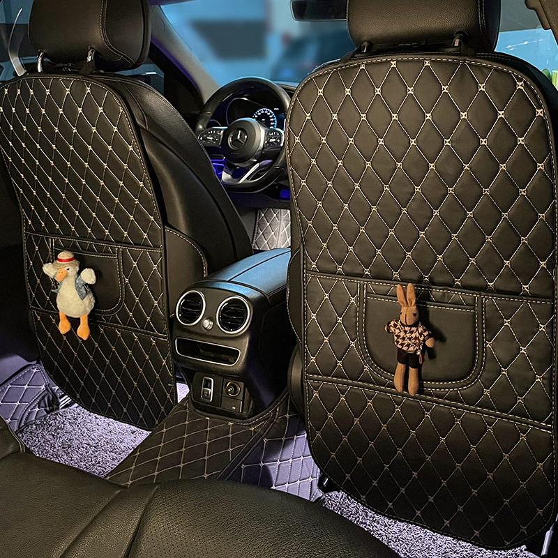 Protector pentru spatele banchetei auto pentru copii, suprafață PU, umplere: Altă, brand GRENGR, universal pentru toate anotimpurile, cod G1029