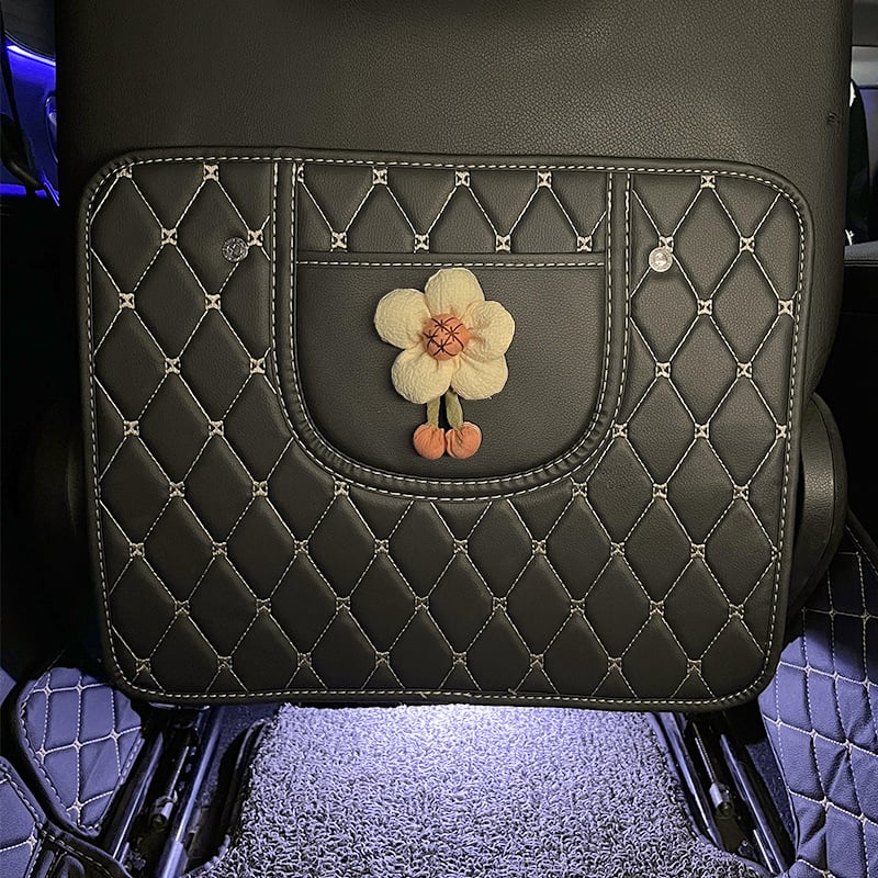 Protector pentru spatele banchetei auto pentru copii, suprafață PU, umplere: Altă, brand GRENGR, universal pentru toate anotimpurile, cod G1029