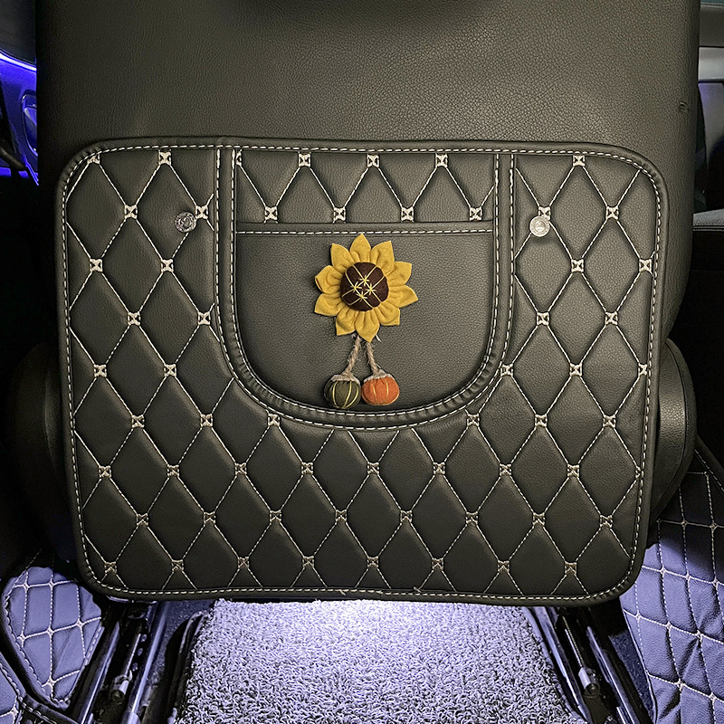 Protector pentru spatele banchetei auto pentru copii, suprafață PU, umplere: Altă, brand GRENGR, universal pentru toate anotimpurile, cod G1029